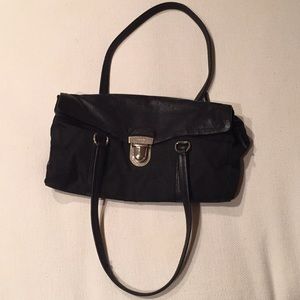 Prada authentic Buffalo Tessuto push lock bag